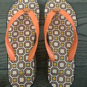 Tory burch wedge flip flop